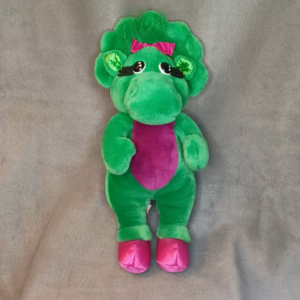 Vintage 1992 Baby Bop Plush Closed Mouth Lyons Barney & Friends Dinosaur 90's